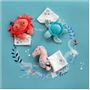 Soft toy - LOBSTER with doudou - coral - DOUDOU ET COMPAGNIE