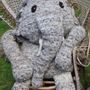 Soft toy - elephant - durable, handmade soft toy from fair trade - KENANA KNITTERS