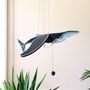 Other wall decoration - whale -  handmade wood mobile from fair trade - FAIR MOMS