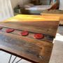 Dining Tables - Star base with “upcycling wooden”  top - LIVING MEDITERANEO