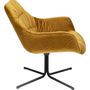 Armchairs - Swivel Armchair Bristol Yellow - KARE DESIGN GMBH