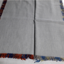 Foulards et écharpes - foulard feutré gris avec franges colorées - PATRIZIA D.