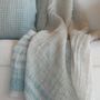 Homewear - Finnish lamb wool blanket with plant dyed stripes, Kajos - BONDEN