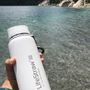 Accessoires de voyage - Gourde 0.7L en acier inoxidable avec filtre à eau, blanc - LIFESTRAW®