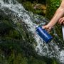 Accessoires de voyage - Gourde 0.7L en acier inoxidable avec filtre à eau. bleu - LIFESTRAW®