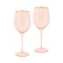 Gifts - Rose Crystal Wine Glass - Set of 2 - CRISTINA RE
