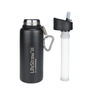 Travel accessories - Stainles Steel Bottle with water filter, insulated, 0.7L, black - LIFESTRAW®