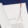 Stationery - Stainless steel bookmark - Eiffel Tower. - TOUT SIMPLEMENT,