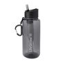 Travel accessories - Bottle with water filter 1L, BPA-free plastic, gray - LIFESTRAW®