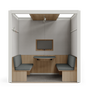 Solutions acoustiques - Salle de réunion ouverte - Cabine acoustique 4 personnes  - ROOM