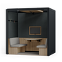 Solutions acoustiques - Salle de réunion ouverte - Cabine acoustique 4 personnes  - ROOM