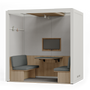 Solutions acoustiques - Salle de réunion ouverte - Cabine acoustique 4 personnes  - ROOM