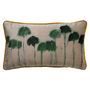 Fabric cushions - REFLEJOS PRINTED VELVET CUSHION - MAISON LEVY