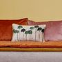 Fabric cushions - REFLEJOS PRINTED VELVET CUSHION - MAISON LEVY