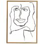 Affiches - Impression d'art One Line Female  - METTEHANDBERG ART PRINTS