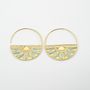 Jewelry - VERMEIL EMBROIDERED HOOPS - OMBRE CLAIRE