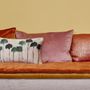 Fabric cushions - PINK VELVET CUSHION - MAISON LEVY