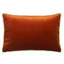 Fabric cushions - ORANGE VELVET CUSHION - MAISON LEVY