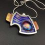 Gifts - Glass and enamel pendant 1 - PEDRO SEQUEROS