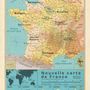 Autres décorations murales - Affiche Nouvelle carte de France vintage  - PAPPUS ÉDITIONS