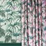 Upholstery fabrics - Elysian Palms Pink Cotton Half Panama Fabric - WITCH AND WATCHMAN