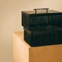 Caskets and boxes - Raba Boxes and Cylinder (Black) - FINALI FURNITURE