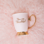 Tea and coffee accessories - You Are Beautiful Blush Mug - CRISTINA RE