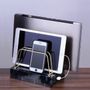 Boîtes de rangement  - Charging cables hidden Cell Phone/Tablet/Laptop Organizer Stand - MARBILLUM