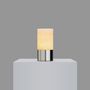 Outdoor decorative accessories - TOTEM - ALABASTER - Table lamp, wireless - VOLTRA LIGHTING