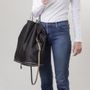 Sacs et cabas - Pocket Tote Black - Sac cabas repliable à l'épaule ou au bras - MLS-MARIELAURENCESTEVIGNY
