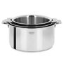 Saucepans  - Set of 3 stainless steel pots 18-10 16, 18 and 20cm Casteline Removable - CRISTEL