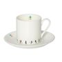 Tea and coffee accessories - Ski Chain Espresso Cup and Saucer  - POWDERHOUND