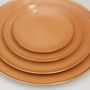 Everyday plates - Apricot porcelain plates - PORCEL