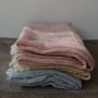 Homewear - Finnish lamb wool blanket with plant dyed stripes, Kajos - BONDEN