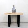 Tables basses - Petits meubles en bois de manguier naturel et fer - WAX DESIGN - BARCELONA