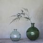 Art glass - Green Bubble Bottle - NAMAN-PROJECT