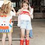 Children's apparel - Bisou t-shirt and bodysuit - MATHILDE CABANAS