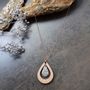 Jewelry - ALMOND necklace in wood and leather - NI UNE NI DEUX BIJOUX