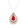 Jewelry - ALMOND necklace in wood and leather - NI UNE NI DEUX BIJOUX
