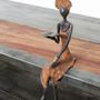 Sculptures, statuettes et miniatures - Statue bronze " femme assise". - MOOGOO CREATIVE AFRICA