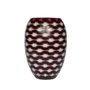 Decorative objects - White on Red Teleport Barrel Vase Medium - SYNCHROPAINT