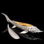Decorative objects - Sturgeon Silver Caviar Server - ORMAS GROUP