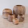 Decorative objects - Waxholders Alabster and saltstone - ZENZA