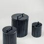 Caskets and boxes - Raba Boxes and Cylinder (Black) - FINALI FURNITURE