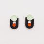 Jewelry - Natural horn and lacquer earrings - L'INDOCHINEUR PARIS HANOI