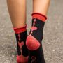 Socks - HEART C & C RED - CLOVIS & CLOTHILDE PARIS
