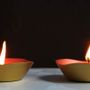 Decorative objects - Handmade Pure Copper and Brass Round Tea lights - DE KULTURE WORKS