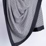 Homewear - Wavy Chevron Blanket with Silk Boarder - PASHMINA LOOMS - CASHMERE