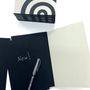 Cadeaux - Collection « ECHOS » - Carnets en papier noir A5 - PULP SHOP