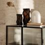 Console table - Haze Vitrine - Reeded glass Poppy Red - FERM LIVING